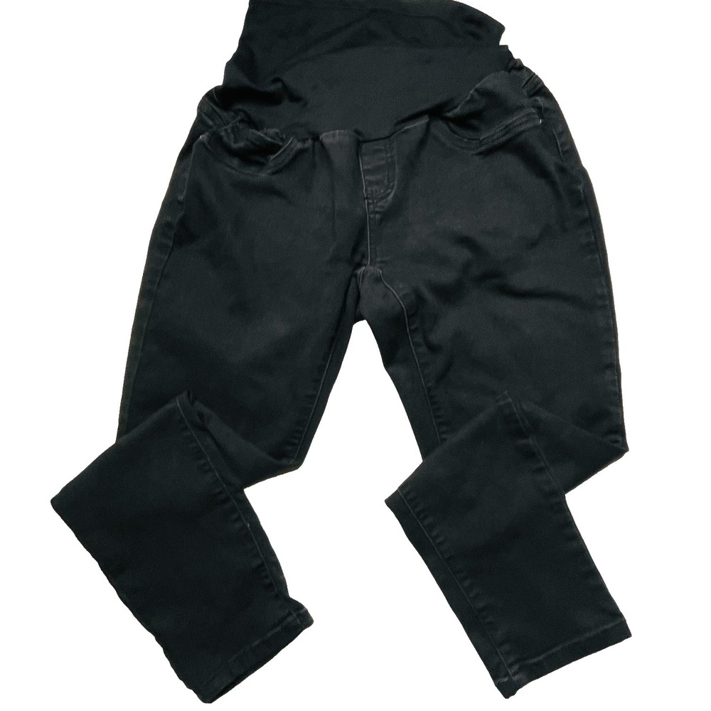 Bella Vida Maternity Skinny Jeans Women XL Black‎ Over The Belly Stretch Denim